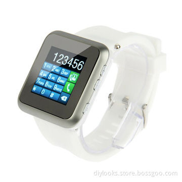 J2 White Java/Bluetooth/FM Radio Watch Phone with Camera